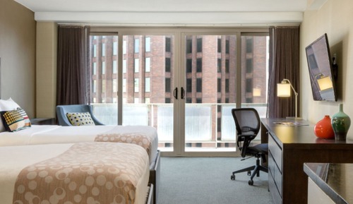 Studio Suite, 2 Double Beds, Balcony