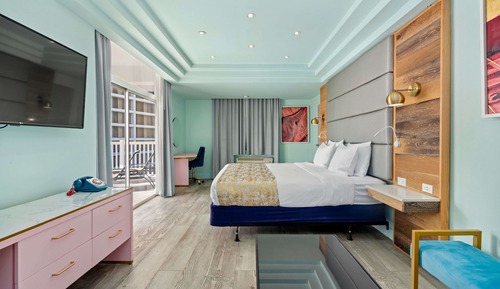 Panoramic Room, Multiple Beds, Balcony, Lagoon View