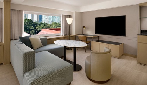 Deluxe Family Ondol Suite,  1 Bedroom Suite, 1 King and 1 Twin, Dongbaek Park view
