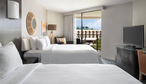 Room, 2 Double Beds, Balcony, Pool View