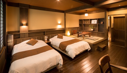 Japanese Western Twin Room with Shower, Main Building, Non Smoking