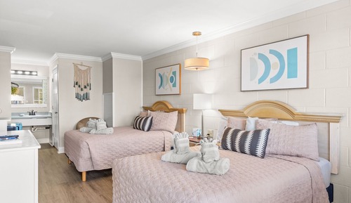 Double Room, 2 Double Beds, Non Smoking