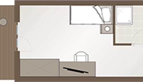 Classic Single Room, Balcony (Lavendel)