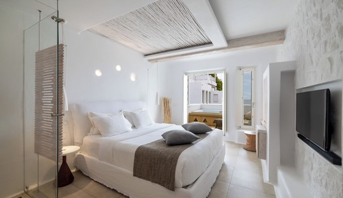 Deluxe Room, Hot Tub, Partial Sea View