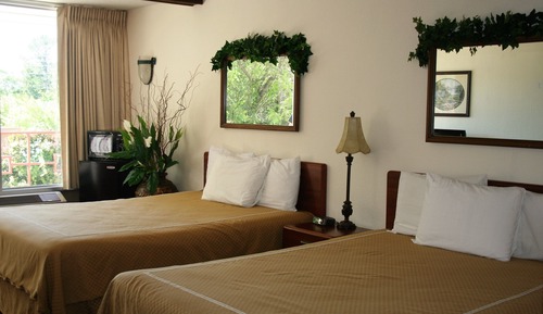Classic Double Room, 2 Queen Beds, Refrigerator & Microwave