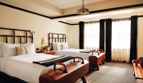 Double Room with Two Double Beds and Accessible Shower - Disability Access