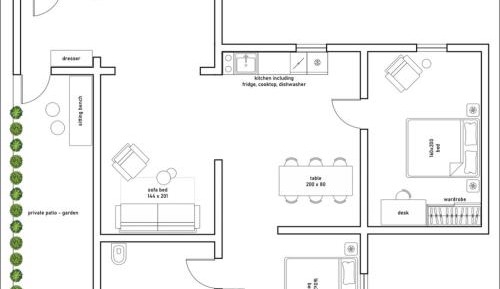 Two-Bedroom Apartment with Sea View