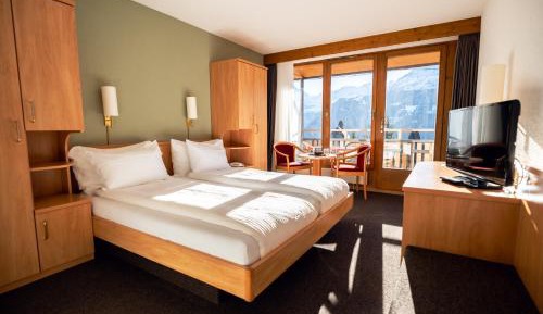 Double Room with Jungfrau View and Balcony