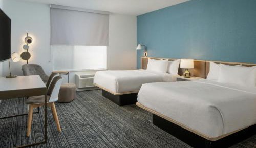 Queen Studio with Two Queen Beds and City View