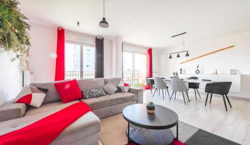 Three-Bedroom Premium Apartment with Balcony