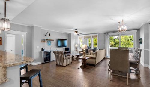 Three-Bedroom Apartment with Harbor View