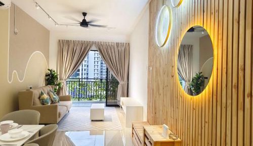 Three-Bedroom Premium Apartment with Balcony