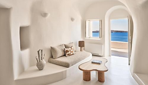Wet Allure Suite, 1 Bedroom Suite, 1 King, Caldera view, Sea view