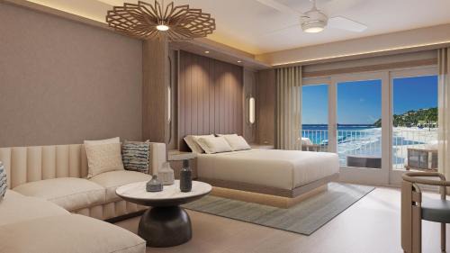 Deluxe King Room with Sofa Bed and Balcony - Ocean View