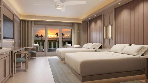 Deluxe Queen Room with Two Queen Beds and Balcony - Oceanfront