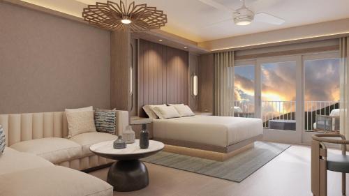 Deluxe King Room with Sofa Bed and Balcony - Resort View
