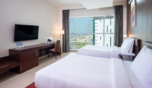 Executive room, Guest room, 2 Queen, Skyline view