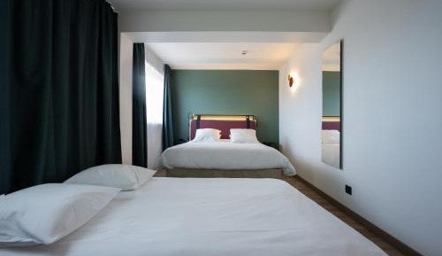 Room with One Double Bed and One Double Sofa Bed