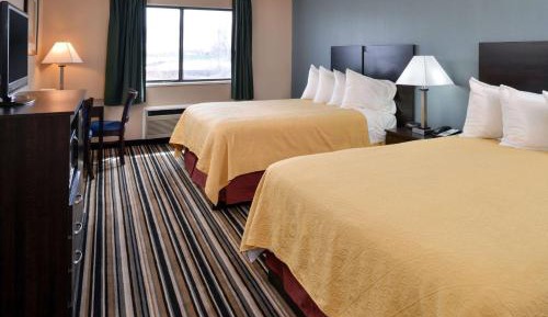Queen Room with Two Queen Beds, Mobility Access Room and Roll-In-Shower, Non-Smoking