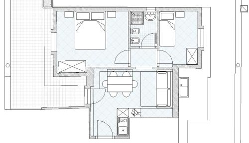Two-Bedroom Apartment with Terrace and Sea View