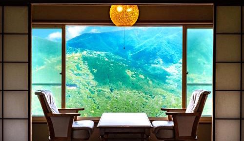 Compact Japanese-Style Room with Mountain View
