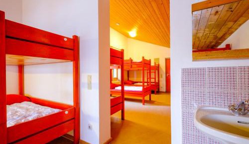 Bed in 14-Bed Mixed Dormitory Room with Shared Bathroom
