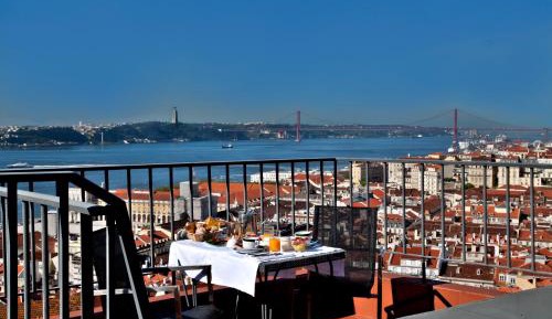 Luxury Attic Suite with Terrace Panoramic River, Castle and City View