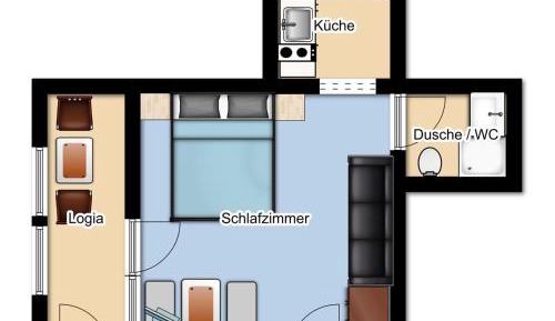 Apartment with Balcony