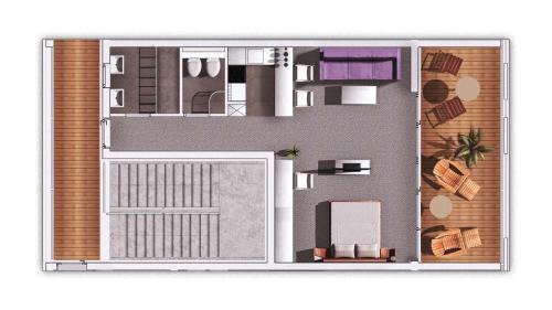 Studio with Balcony and Sea View