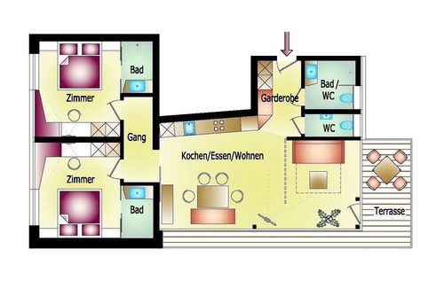Distelberg Apartment | holiday apartment/apt. for 6 guests with 74m² in Aschau im Zillertal (181052)