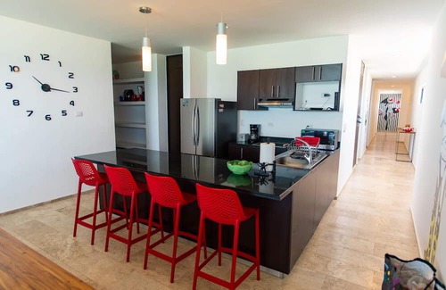 Chicxulub Puerto Apartment | Ocean views from all rooms of this Beachfront unit