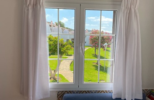 Sant Jaume Mediterrani Apartment | Son Bou Gardens, first floor, air conditioned family apartment with pool view