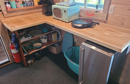 Greenville Apartment | New! Robin's Nest - Cute Lakefront Tiny House with Private Dock and A/C!