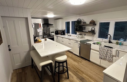 Haliburton House | Lakefront 2 cottage property with large private dock. Recently renovated.