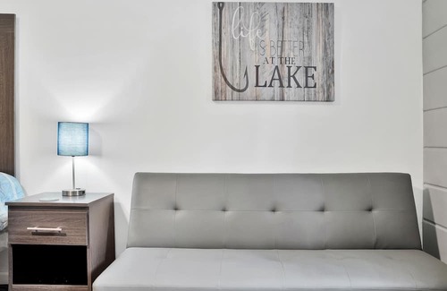 Houghton Lake House | Updated Room #1 - 1 King Bed, Couch, All New Furnishings, Fast WiFi!