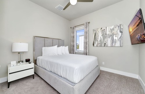 Reunion House | Spacious Modern Condo with Foosball Table and Large Rooftop Terrace. Reunion Resort Water Park Access near Disney at Spectrum Resort Orlando by Rentyl - B5 #220