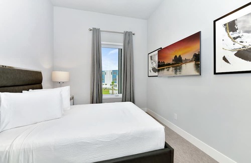 Reunion House | Spacious Modern Condo with Pool Table, Rooftop Terrace and Large Loft. Reunion Resort Water Park Access near Disney at Spectrum Resort Orlando by Rentyl - B32 #238