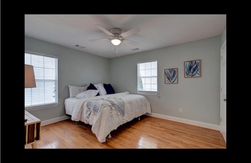 Midway House | Waterfront with dock, pool and boat lift, crab traps and paddle boards. Yes-Pets