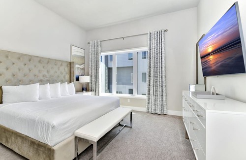 Reunion House | Spacious Modern Condo with Pool Table, Rooftop Terrace and Large Loft. Reunion Resort Water Park Access near Disney at Spectrum Resort Orlando by Rentyl - B31 #234