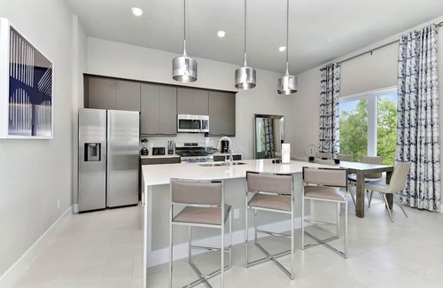 Reunion House | Spacious Modern Condo with Pool Table, Rooftop Terrace and Large Loft. Reunion Resort Water Park Access near Disney at Spectrum Resort Orlando by Rentyl - B31 #234