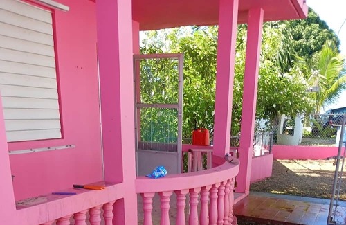 Isabel II House | Pink House that sits on the hill and easy access to the island’s attractions.