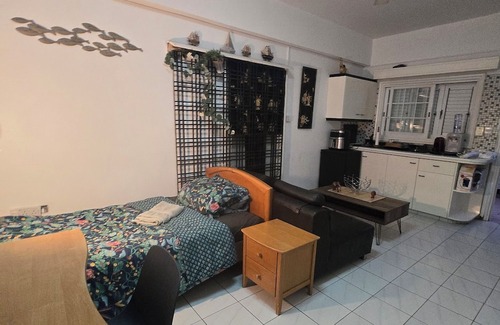 Egkomi Apartment | Stylish studio flat with outdoor 5 min to everything in engomi