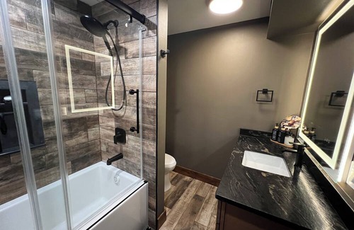 Great Falls Apartment | Peaceful location comfortable suite 2 blocks from shopping and dining