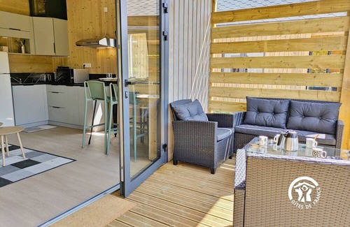 Saint-Berthevin Cottage | Peaceful Chalet at Camping de Coupeau for 4 Guests