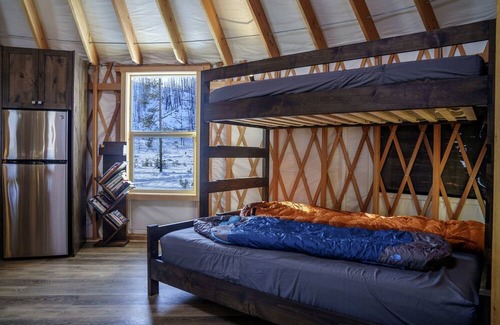 Boise County Cabin | Secluded Modern Yurt with Sauna Perfect for Small Groups in Boise, Idaho