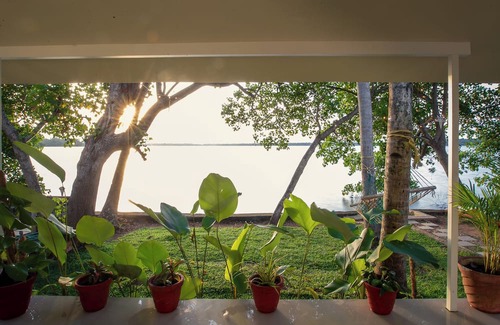 Munroe Island Cottage | Tropical Haven - 1BR Lakefront AC Cottage with Stunning Lakeview & Lake Access