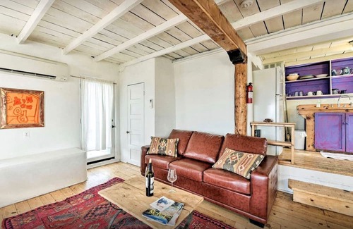 San Cristobal House | Cozy Cabin Suite with Orchard Views near Taos, New Mexico