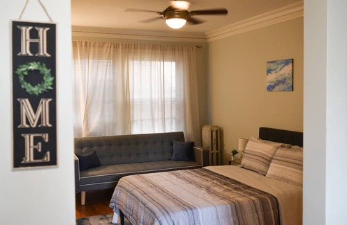 Kenwood Apartment | Prime Location Studio Unit with Historic Charm Near Shops &Parks