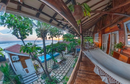 Pochomil House | Beachfront 1-of-a-kind house w/AC, Pool, Wifi, ATV