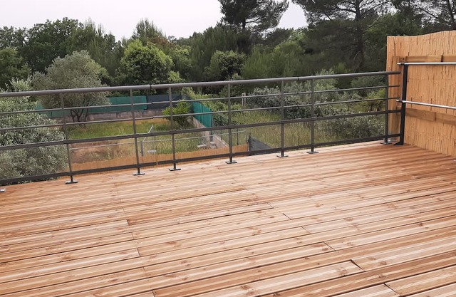 In a private estate, large studio with terrace